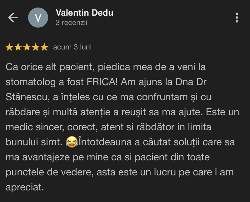Recenzie Pacient