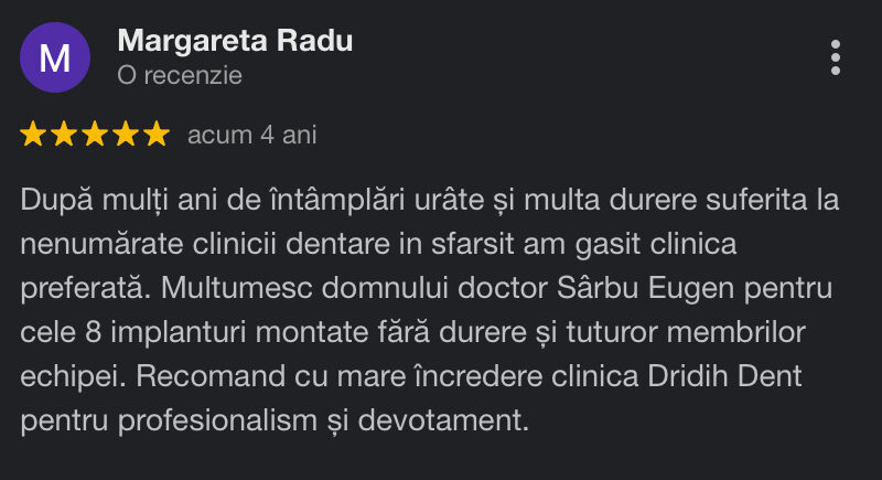 Recenzie Pacient