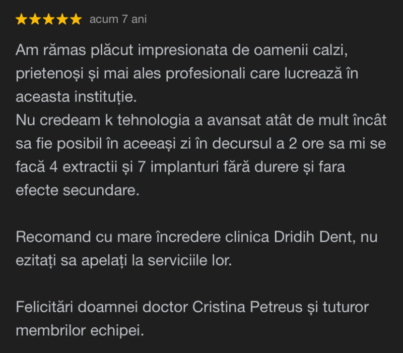 Recenzie Pacient